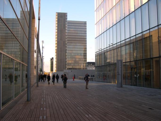  entre les tours de la bibliothèque
